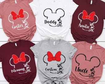Custom Disney Family Trip Shirt: Matching Vacation Outfit with Name