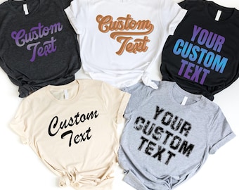 Custom Text Shirt: Personalized Business Logo Tee