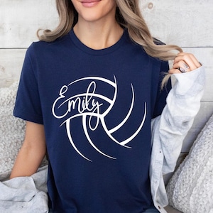Personalized Volleyball Shirt, Custom Volleyball Mom T-Shirt, Game Day Volleyball Tee, Volleyball Mom Tee, Volleyball Player Tee