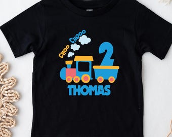 Personalized Train Birthday Shirt: Choo Choo Toddler Tee