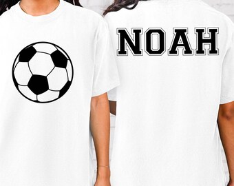 Comfort Colors Personalized Soccer Shirt: Custom Name, Boys Soccer Gift