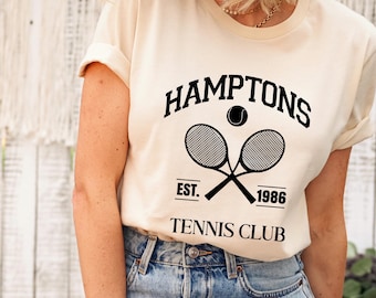 Hamptons Tennis Club T-Shirt: New York Unisex Tee