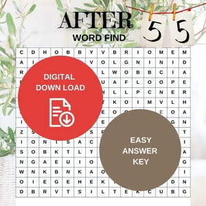 After 55 Printable Word Find - Etsy
