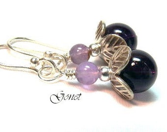 Amethyst Earrings  (Alyssa)  by Gonet Jewelry Design