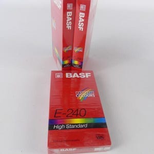 3 Basf E 240 video cassettes - VHS