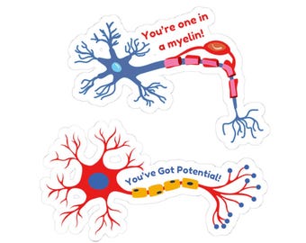 Paquete de pegatinas de Neuron motivacional (2 pegatinas)