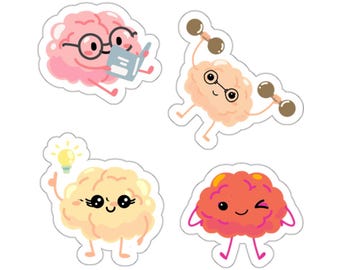 Paquete de pegatinas divertidas para el cerebro