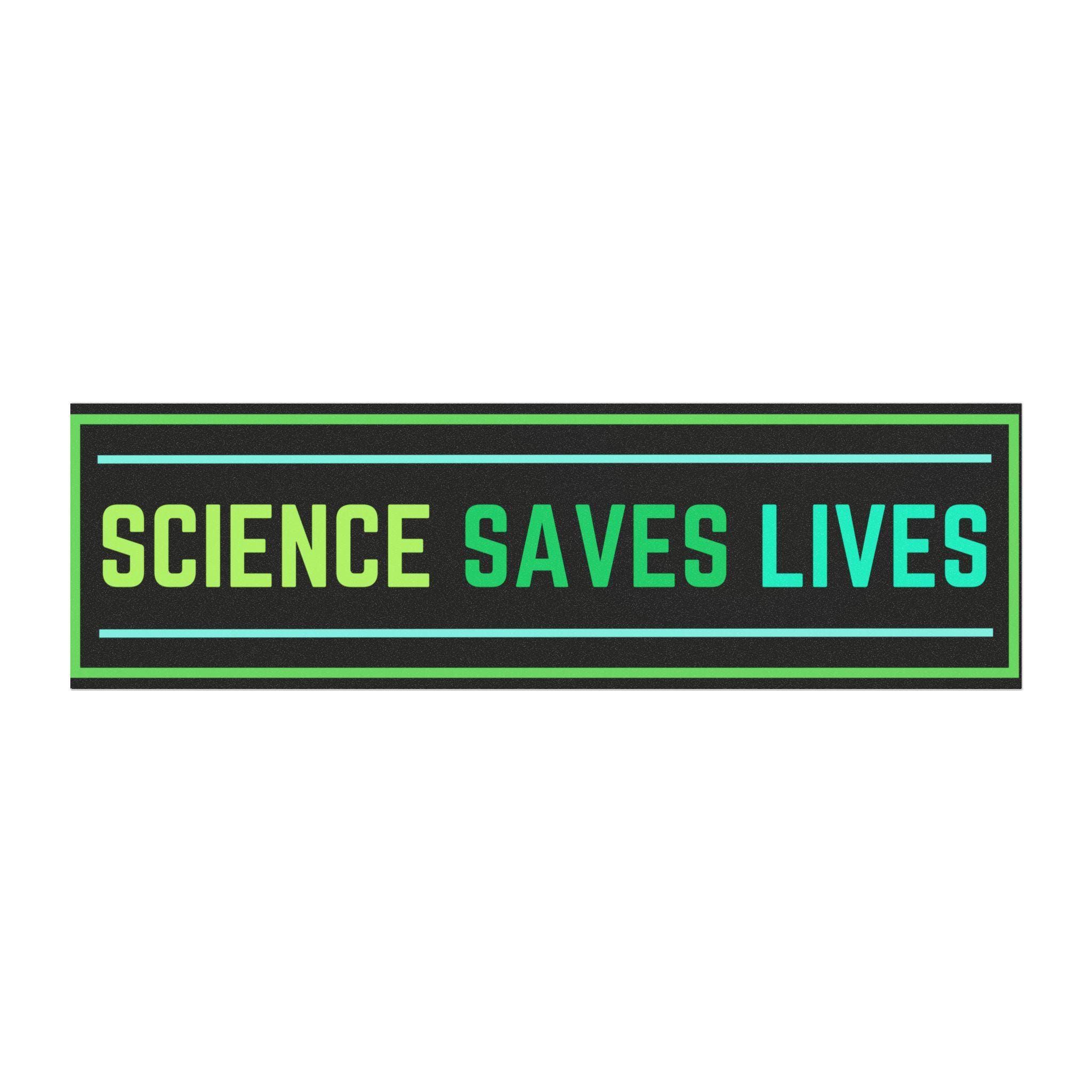 Science Saves Lives Rectangular Car Magnet