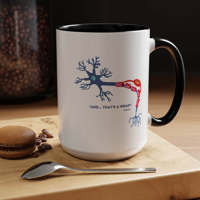 That's A Wrap! -Myelin, Neuroscience Themed Mug for Coffee and Tee Bild 2