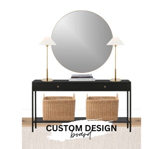 Custom Interior Decorating | Design board for Entryway | Room Design
