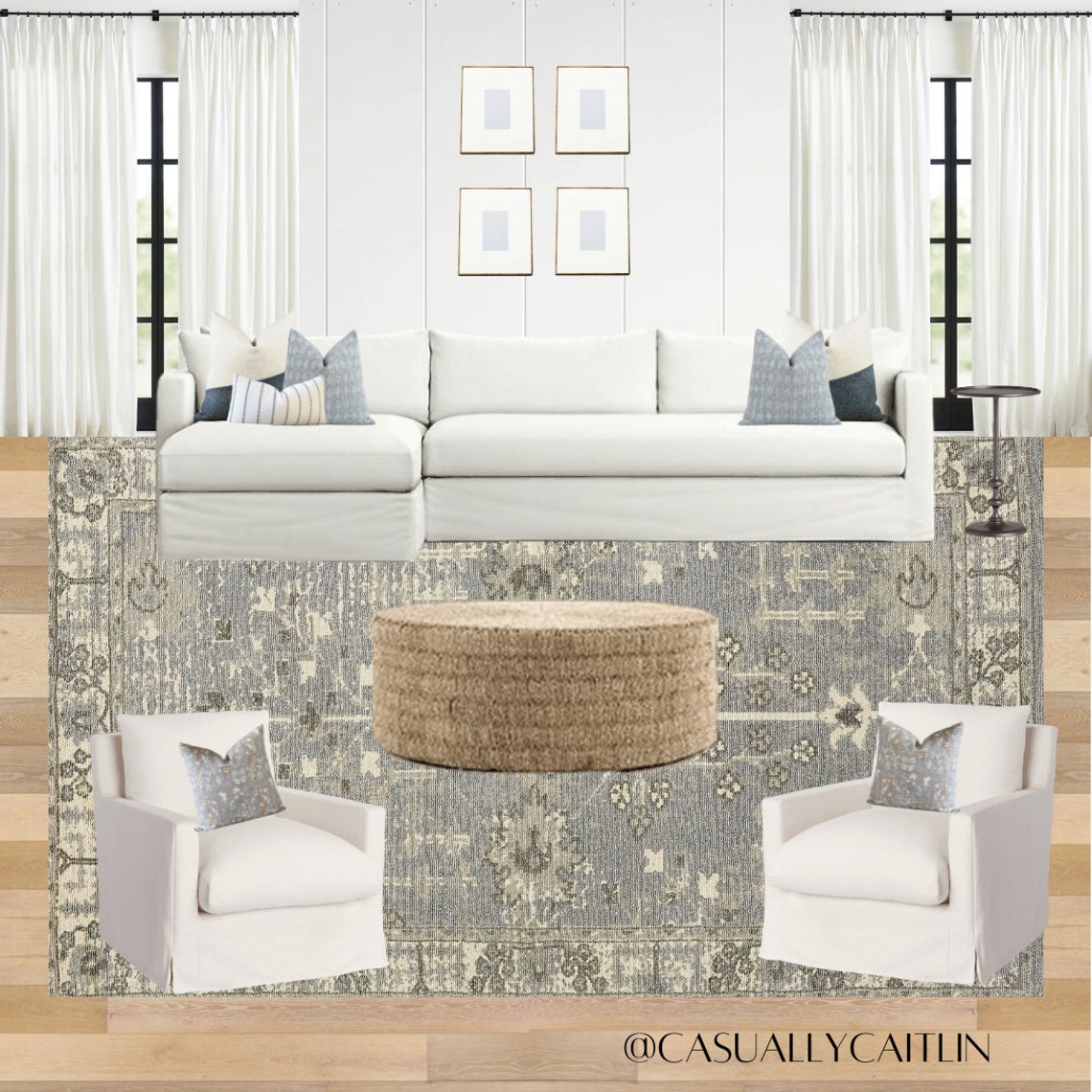 Custom Interior Decorating | Design Board for Living Room | Room Design ...