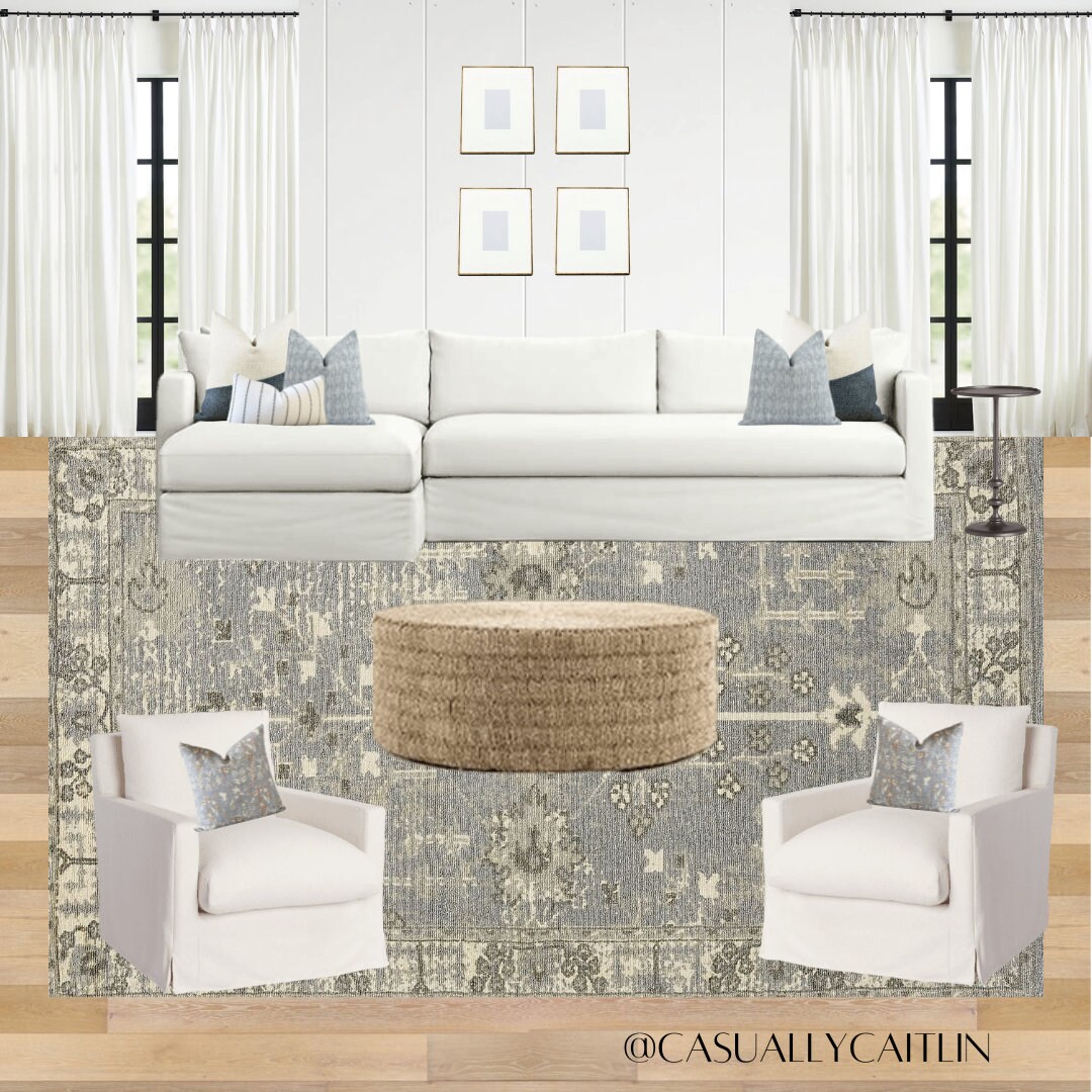 Custom Interior Decorating | Design Board for Living Room | Room Design ...