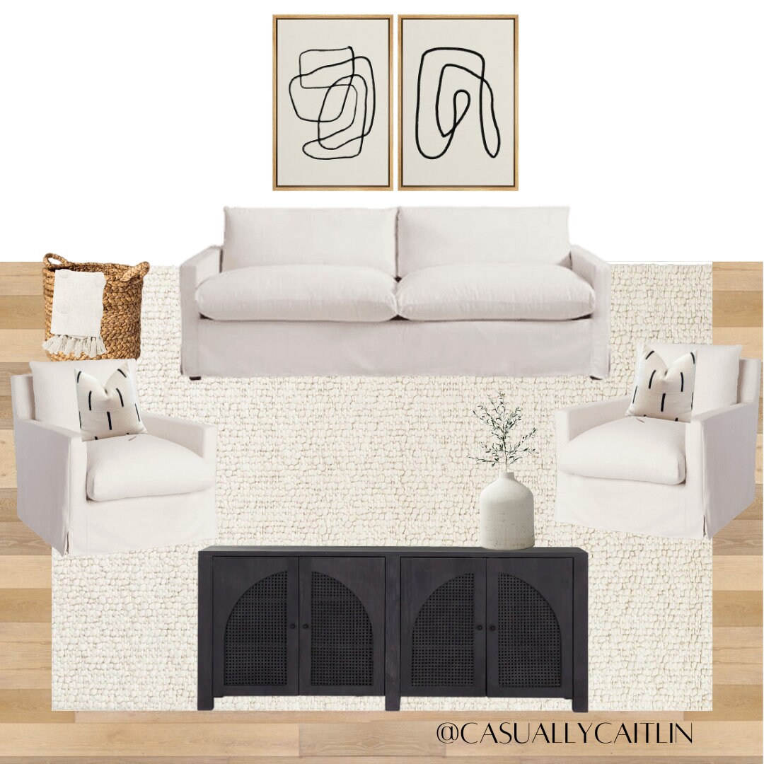 Custom Interior Decorating | Design Board for Living Room | Room Design ...