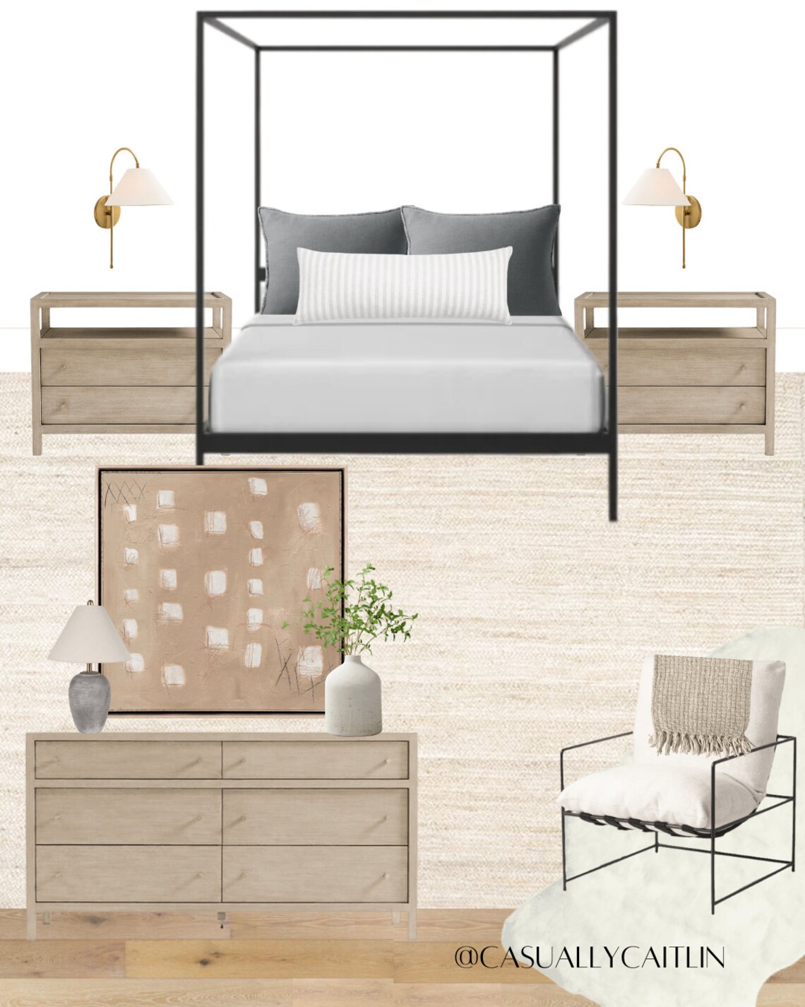 Custom Interior Decorating | Design Board for Bedroom | Room Design - Etsy