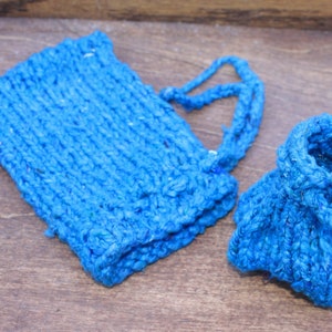 Ocean Blue Tarot & Gem Bag Set