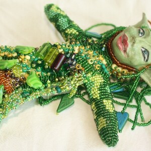 Woodland Fairy Beaded Art Doll image 5