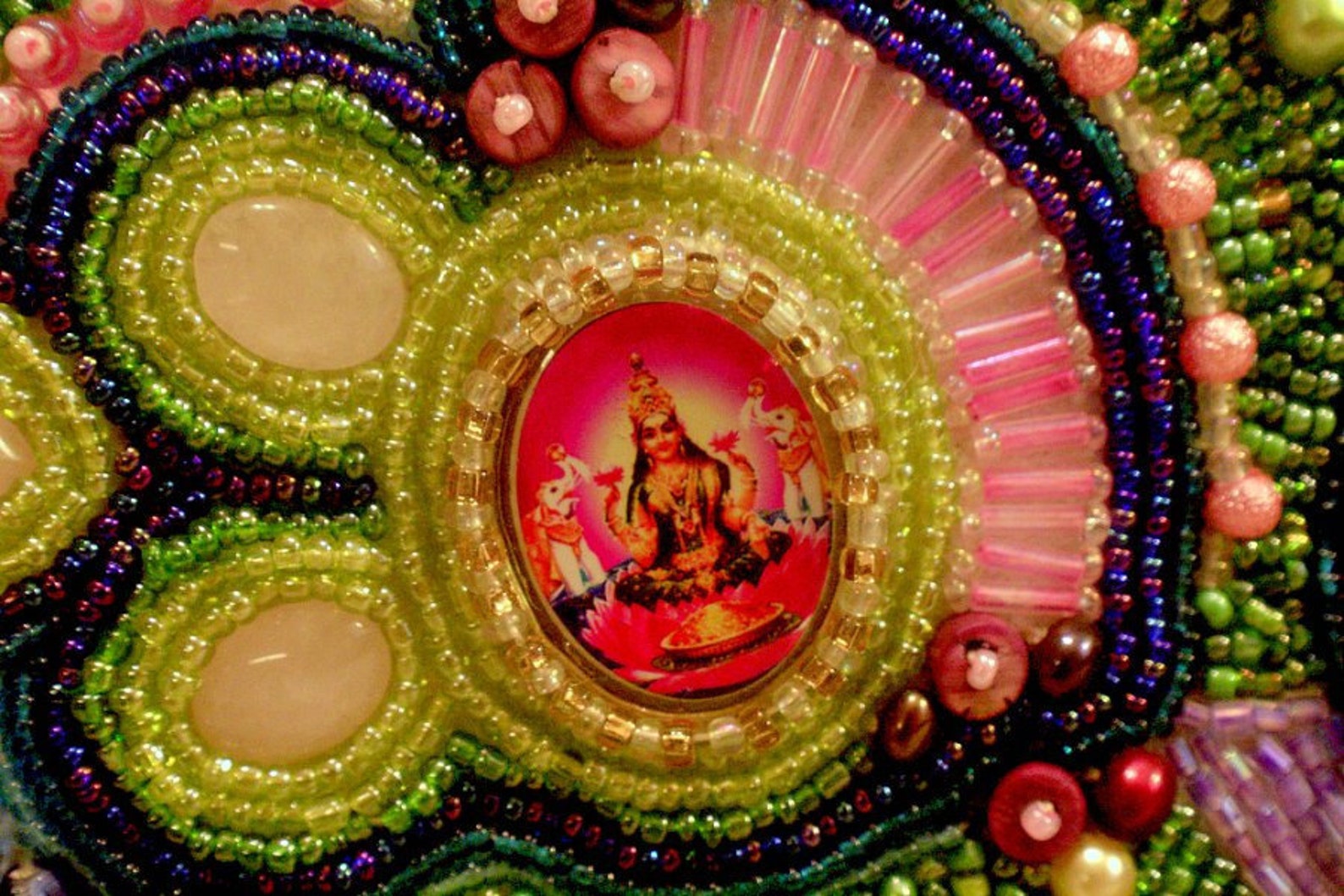 Hindu Gods Bead Embroidered Handbag Etsy