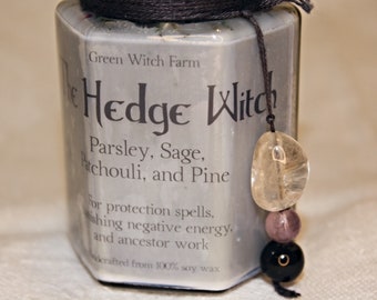 The Hedge Witch spell candle 4 oz jar