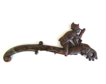 Imp / Elf / Tom Thumb / Peter Pan / Folklore, Decorative Salvaged Lever / Antique Find