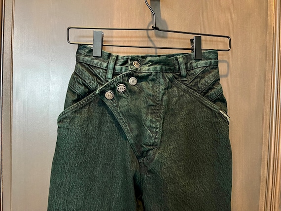 Western bareback jeans, Vintage 1990s denim, dark… - image 1