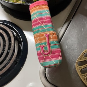 Funda para mango de sartén, funda para mango de sartén de hierro, agarradera para ollas, almohadilla para ollas calientes, funda para mango caliente, regalos de cocina, funda para mango de sartén