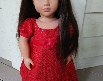 open lace back dress All Heart | 46 cm Doll Party Dress | Our Generation – Our Generation main image 0