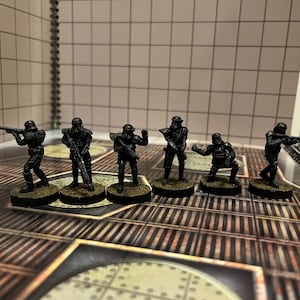 Legion painted Death Troopers pack of 6 (black on black)