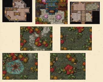 D&D Elven Woods Battle Map Pack