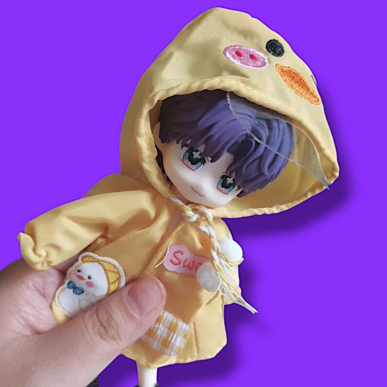 Rafayel OB11 Doll Head, Love and Deepspace Custom Nendoroid, Compatible Faceplate & Hair Kit, Handmade Fan Art, Obitsu11 headcap parts