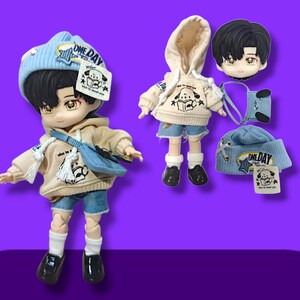 Full Doll Set Sylus, Xavier, Zayne, Rafayel OB11 Doll Head, Love and Deepspace Custom Nendoroid, Handmade Fan Art, 2.0 doll body with cloth