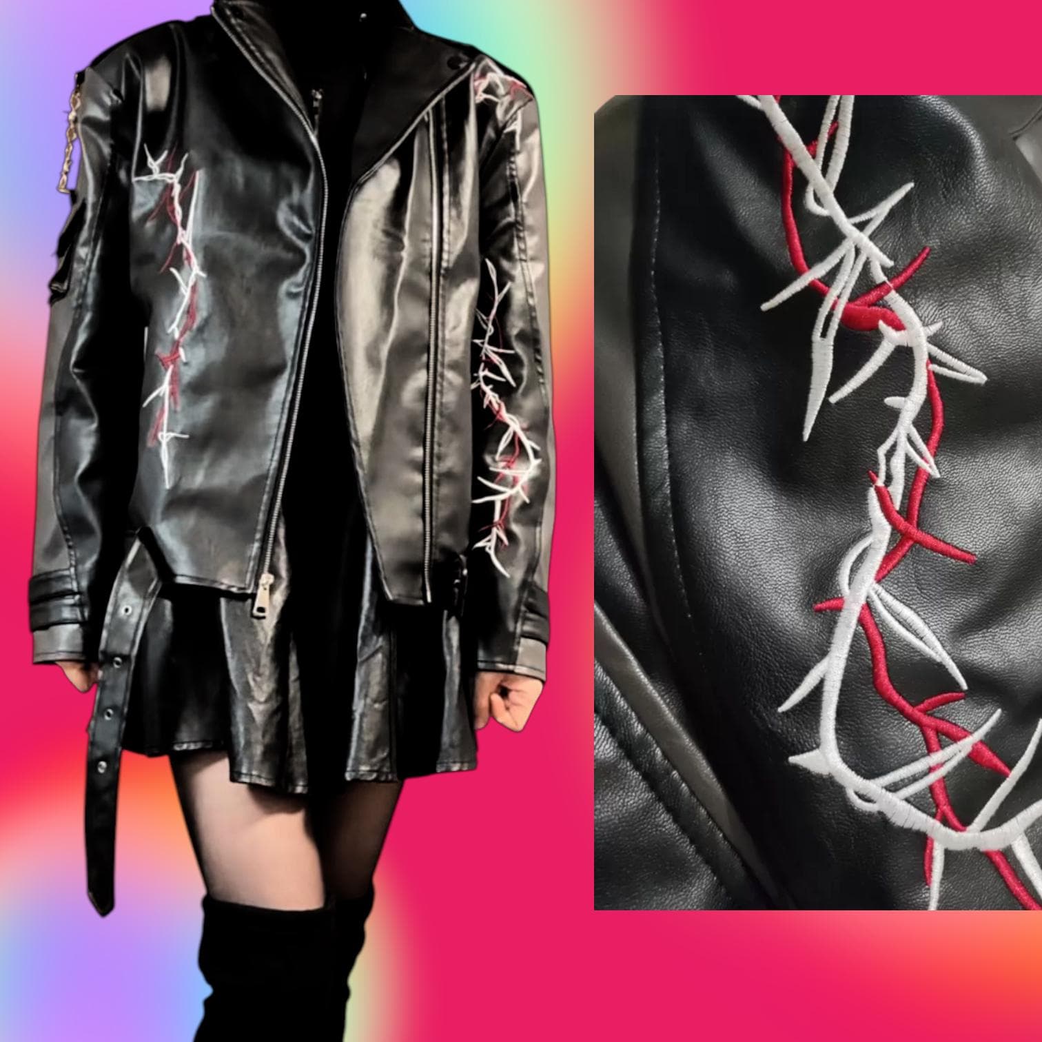 Sylus Jacket Cosplay Outfit. Love and Deepspace, Biker Fashion ...
