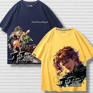JoJo&#39;s Bizarre Adventure Manga Shirt, Summer cotton T-shirt, Retro Anime Graphic Tee, 90s Style Jojo Manga, Old School Anime Streetwear Gift