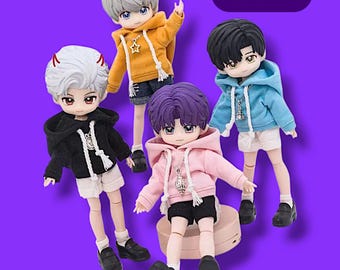 Love and Deepspace Handmade Doll Set, OB11 Nendoroid Fan Art Sylus, Xavier, Zayne, Rafayel