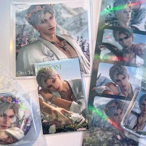 Kit cadeau printemps et fleurs Sylus, emballage cadeau sur le thème de l'amour et de l'espace, coffret cadeau pour les fans, porte-clés, épingle, carte postale, ensemble surprise