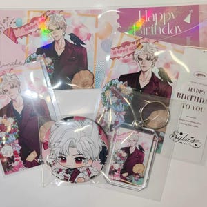Sylus Geburtstagsgeschenk Set Love and Deepspace, Geschenkverpackung, Geschenkverpackung für Fans, Polaroid, Postkarte, Überraschungsgeschenk