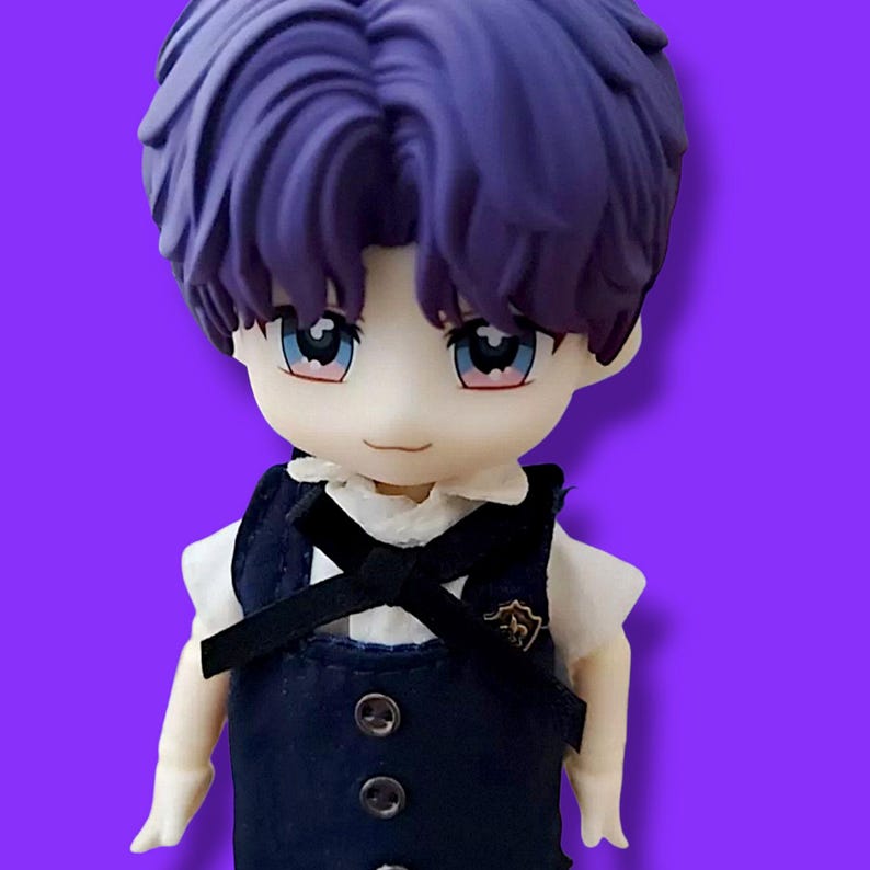 Rafayel OB11 Doll Head, Love and Deepspace Custom Nendoroid, Compatible Faceplate & Hair Kit, Handmade Fan Art, Obitsu11 headcap parts