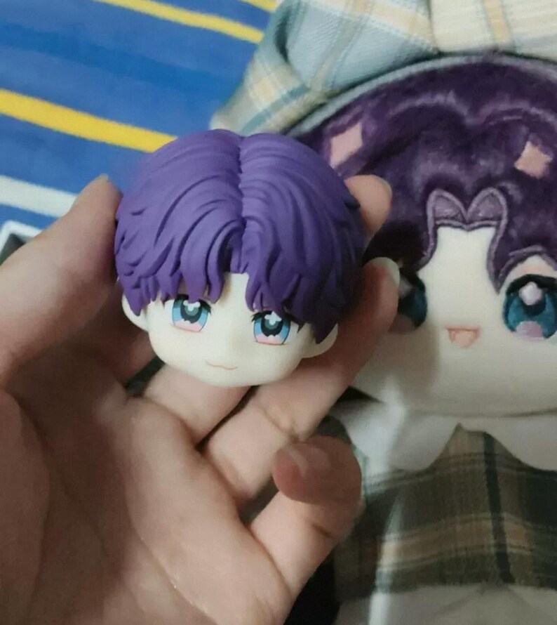 Rafayel OB11 Doll Head, Love and Deepspace Custom Nendoroid, Compatible Faceplate & Hair Kit, Handmade Fan Art, Obitsu11 headcap parts