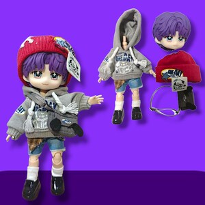 Full Doll Set Sylus, Xavier, Zayne, Rafayel OB11 Doll Head, Love and Deepspace Custom Nendoroid, Handmade Fan Art, 2.0 doll body with cloth