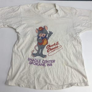 Vintage 1981 Chuck E. Cheese Pizza Time Theatre T-shirt Size 8/10 Toddler USA