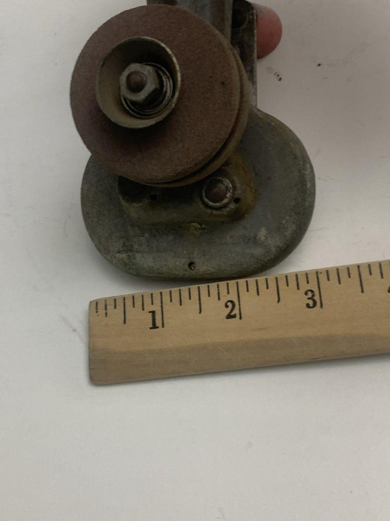 Dazey Sharpit Hand Crank Knife Sharpener Grinding Wheel Stone Vintage Pat. 1925 画像 8
