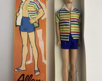 Barbie Mattel original 1960s ALLAN Doll Kens Buddy with Sandals #1000 Vintage