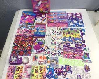 Lisa Frank Vintage Dashly Hummingbird Collectors Tin & Stationery Set Assortment
