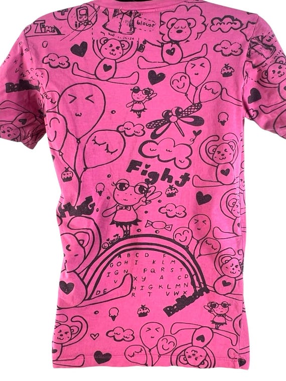 vtg Y2K innocent world patchwork classic J brand fashion designer tee sz xs View 5