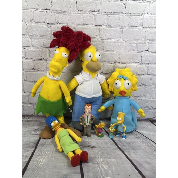 ヴィンテージ ザ シンプソンズ ぬいぐるみ 8 体とおもちゃのフィギュア