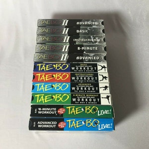 vtg Tae Bo original workout VHS mixed lot set of 11 excellent image 3