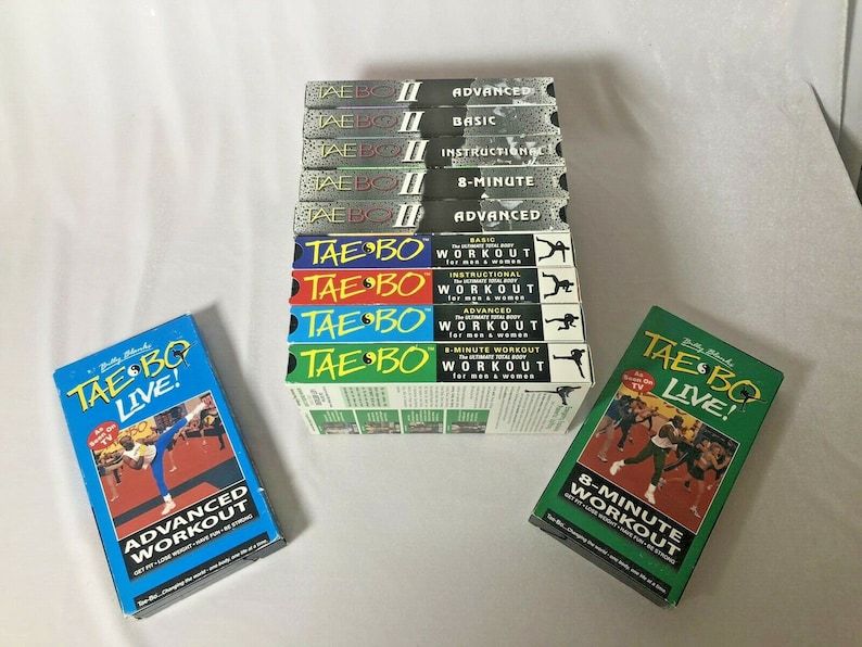 vtg Tae Bo original workout VHS mixed lot set of 11 excellent image 4