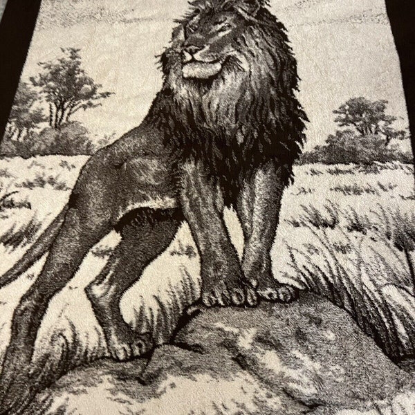 San Marcos Blanket Lion Etsy