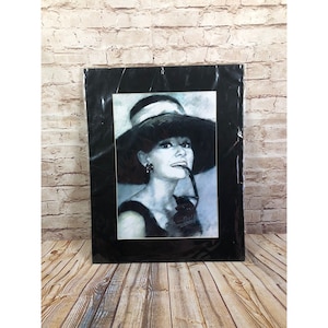 Haiyan archive collection Audrey Hepburn drawing 20&#39;&#39;by16&#39;&#39; from Regis art galle