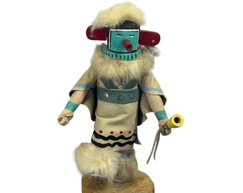 vtg 93 by Ryer morning kachina wolf clown dancer doll 12''