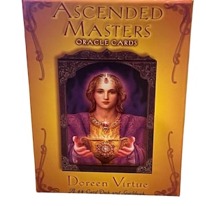 vtg Doreen Virtue Ascended Masters Oracle Cards COMPLETO 44 con libro guía